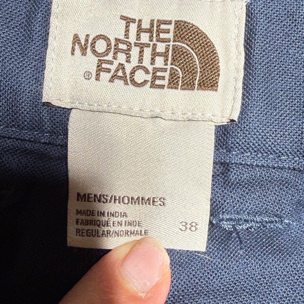 The North Face Mens Navy Blue Chino Pant Size 38 Regular Fit Casual Outdoor Work - Picture 3 of 11
